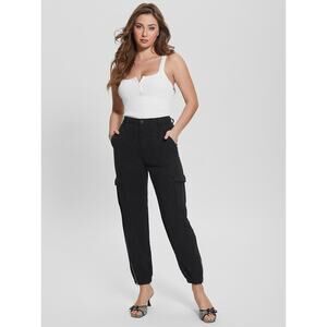 Guess NWOT Women's Black Bowie Chino Cargo Pants Size 26